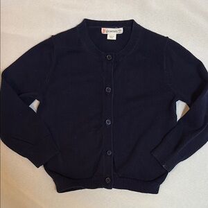 Crewcuts Blue Cardigan with Classic Crew Neck